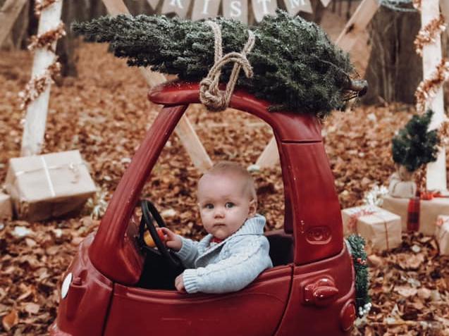 Teddy James Fraser, aged eight months. Born on April 1 2020.