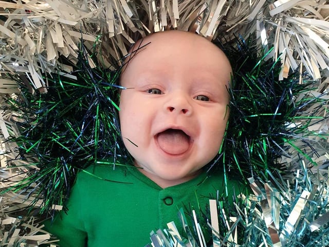 Elijah O'Dell, aged three months. Born on September 8 2020.