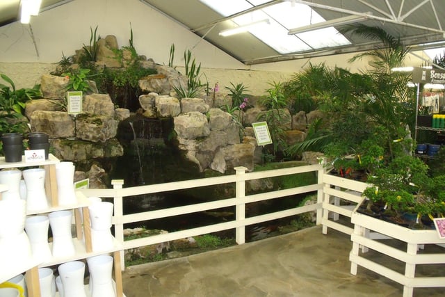 The water feature in the middle of Roundstone Garden Centre drew visitors from far and wide