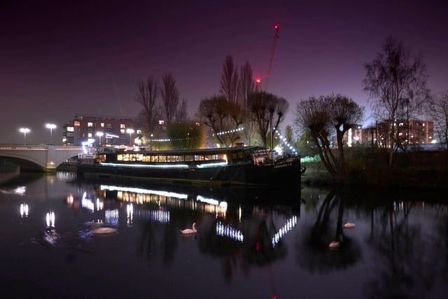 Officer #7016 snapped the wonderful lights reflecting off the River Nene in the city centre