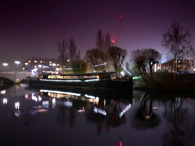 Officer #7016 snapped the wonderful lights reflecting off the River Nene in the city centre