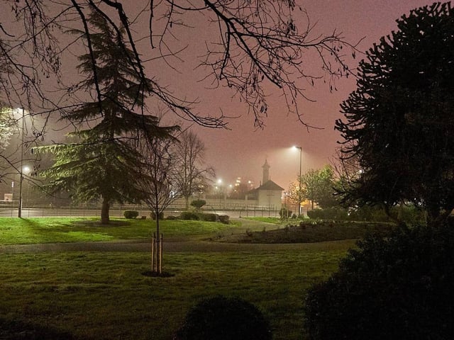 An atmospheric view in Peterborough also taken by officers in the NPT Northern team.
