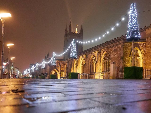 A foggy evening lit up by some of the city's landmarks. Picture from several taken by officers in the NPT Northern team.
