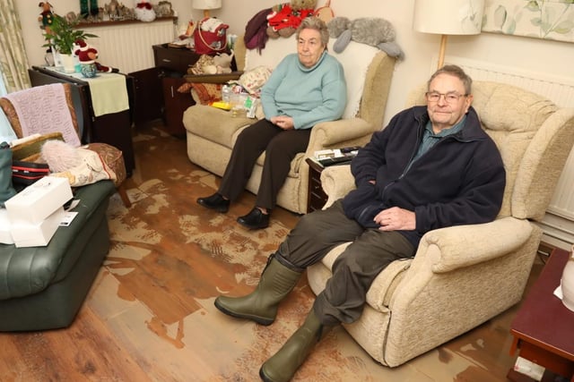 Pauline and Colin Johnson were among those to be evacuated from the sheltered accommodation scheme
