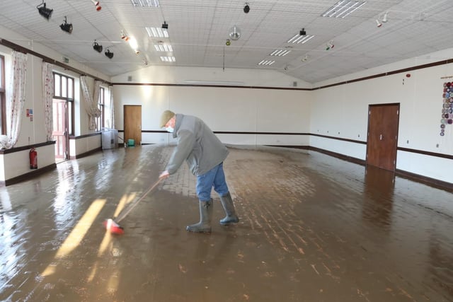 The water caused the wooden floor to lift, meaning it could be out of action for months