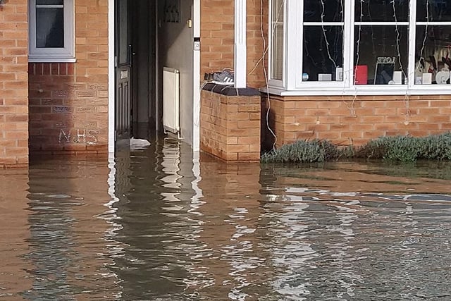 Water has also infiltrated some homes