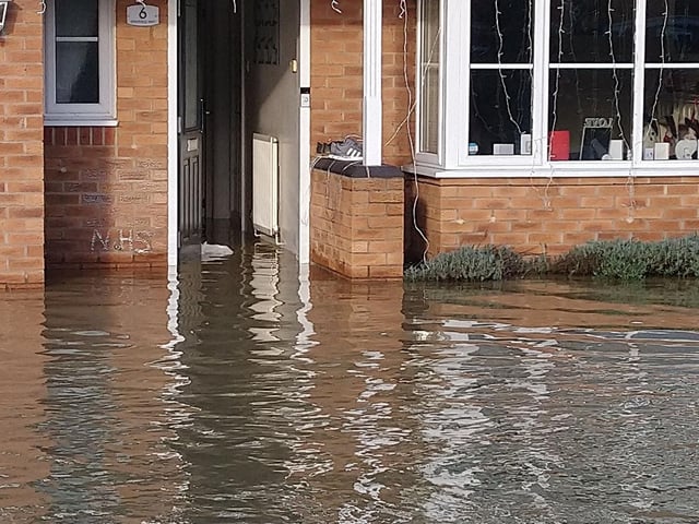 Water has also infiltrated some homes