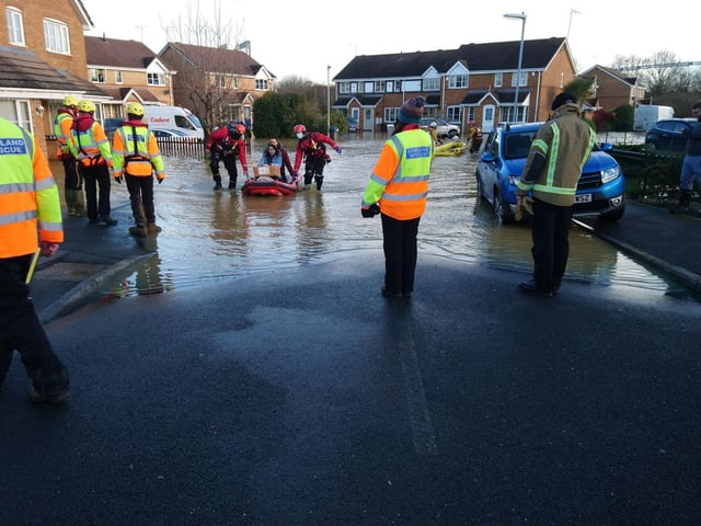 The emergency services are on the scene now