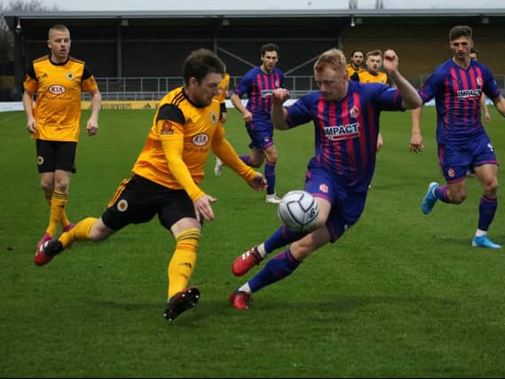 Matt Tootle bursts forward. Photo: Oliver Atkin