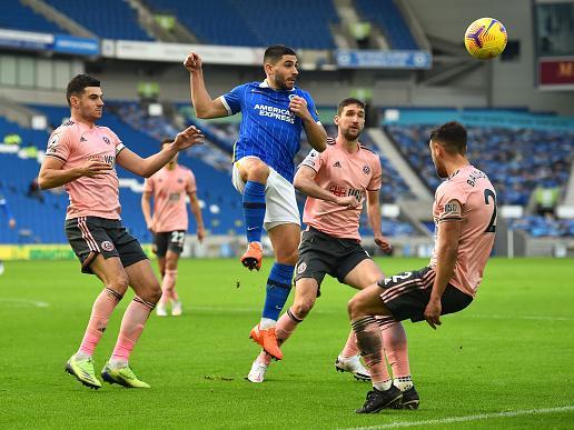 The Frenchman has not been at his best this season. It will be a close call between Aaron Connolly and Maupay for this one.