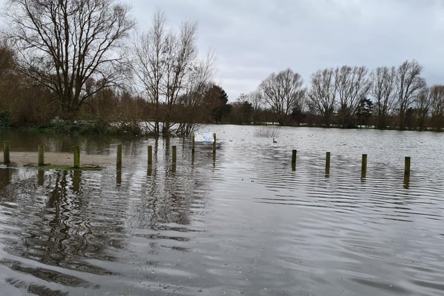 Flooding at Ferry Meadows: Picture: Mary Foreman