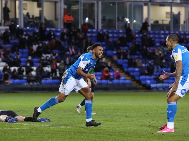 HOME RECORD: P19 W13 D3 L3 F47 A17. For once the cliche re a 'home fortress' came true. Only One League One team (Blackpool) won at the Weston Homes Stadium in 2020. The other defeats were in cups to lower level teams Cheltenham and Chorley. Nathan Thompson is pictured celebrating a goal in the 4-1 win over Rochdale.