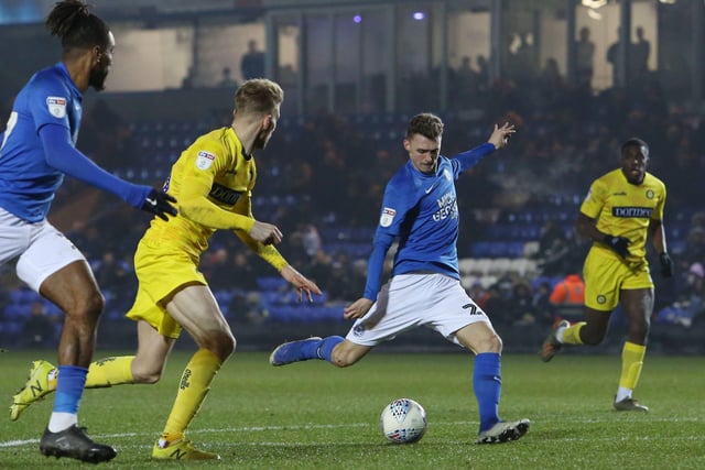 MOST WINS IN A ROW: 6 v Wycombe, Rotherham, Accrington, Ipswich, Oxford, Southend & v Swindon, Fulham. Northampton, Oxford, Wigan, Hull. Posh won six games in a row twice in 2020. A 4-0 win over Wycombe at the Weston Homes Stadium started the first six-game streak in January. Jack Taylor is pictured scoring in that game.