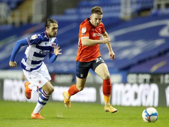 Luton fell to a 2-1 defeat at Reading on Boxing Day