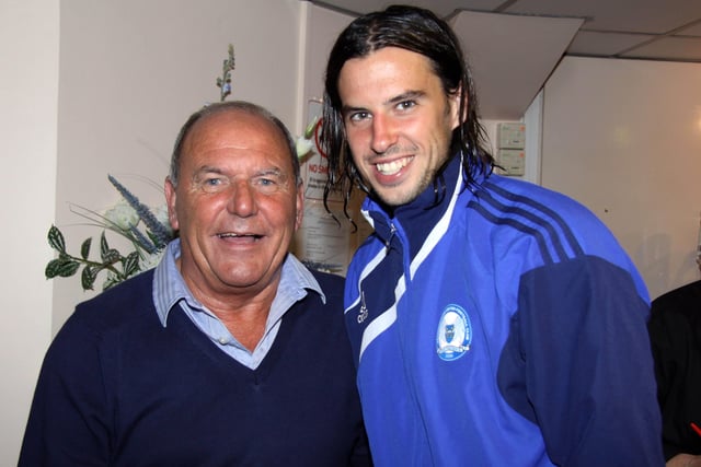 HERO: Tommy Robson RIP. The club legend (pictured with another Posh superstar George Boyd) and more importantly a great man, passed away in late October after bearing the horrors of motor neurone disease with spirit, grace and typical good humour. Other Posh men to pass away in 2020 were Eric Brookes - full-back - 3/2/1944 - 6/1/2020, Jim Kelly - centre forward - 4/6/1933 - 14/1/2020, Tom Daley - goalkeeper - 15/11/1933 - 23/1/2020 - Brian Jackson - right half - 1/4/1933 - 14/2/2020 - and Richie Barker - inside forward- 23/11/1939 - 11/10/2020. RIP to them all.
