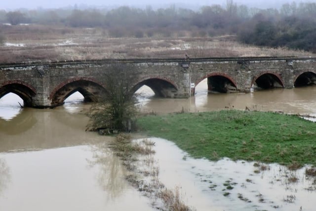 Tony Smith of Kettering took this picture of the burst banks of the River Nene at Irthlingborough on December 28