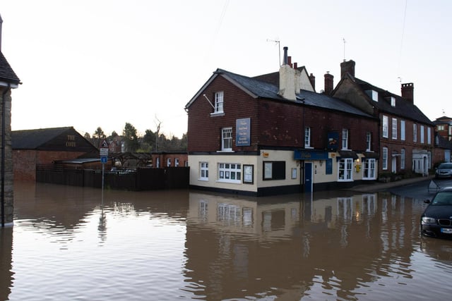 Floodwater has devastated the local area