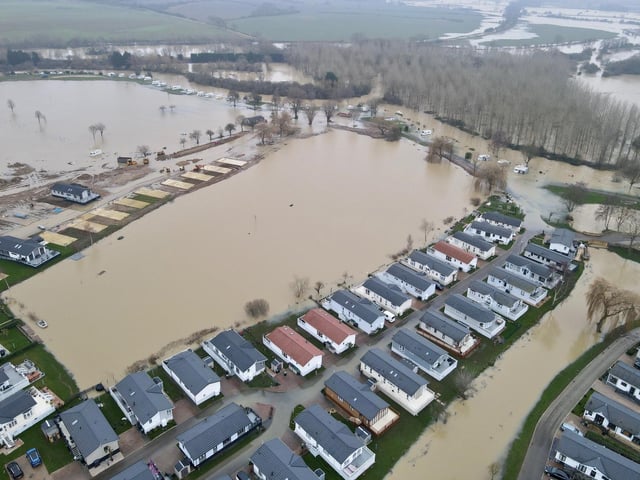 Severe floods in Nassington and Yarwell.