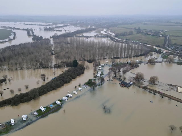Severe floods in Nassington and Yarwell.