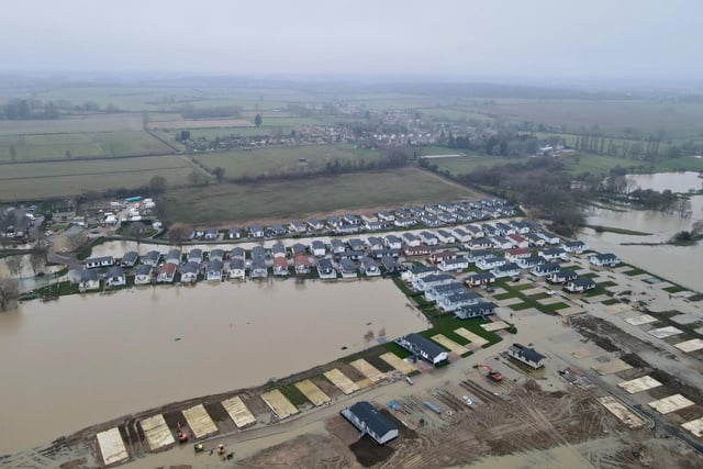 Severe floods in Nassington and Yarwell.