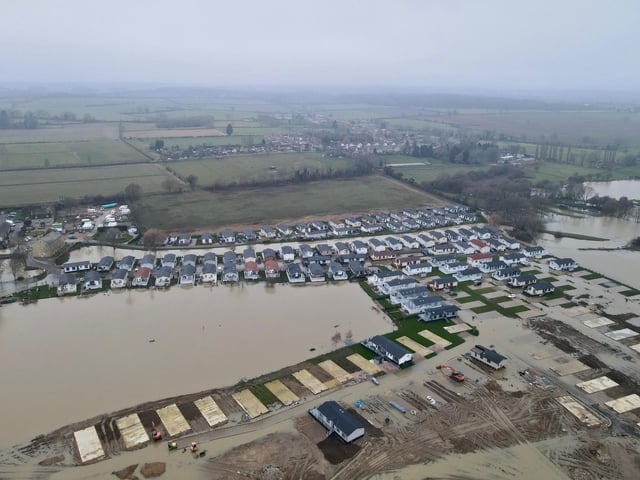 Severe floods in Nassington and Yarwell.