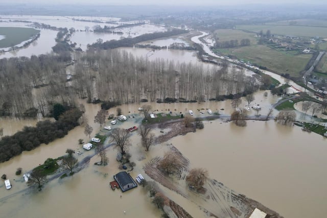 Severe floods in Nassington and Yarwell.