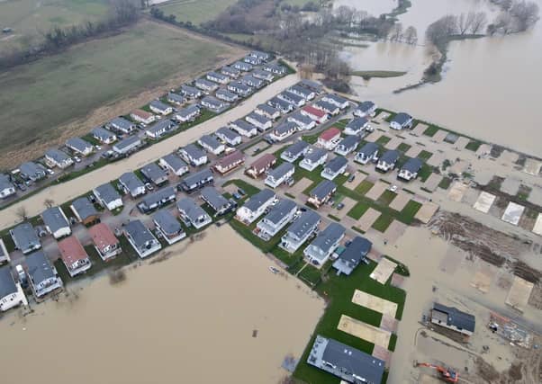 Severe floods in Nassington and Yarwell.