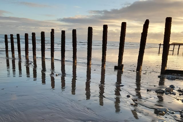 Low tide on a winter's afternoon at Pevensey Bay. Taken by Terry Crossinggum with a Samsung A21S smartphone. SUS-201230-105219001