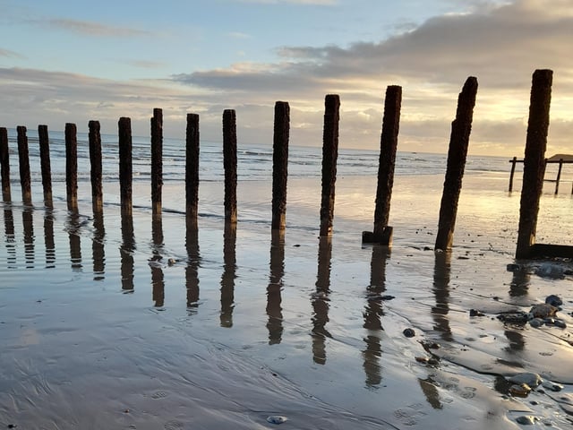 Low tide on a winter's afternoon at Pevensey Bay. Taken by Terry Crossinggum with a Samsung A21S smartphone. SUS-201230-105219001