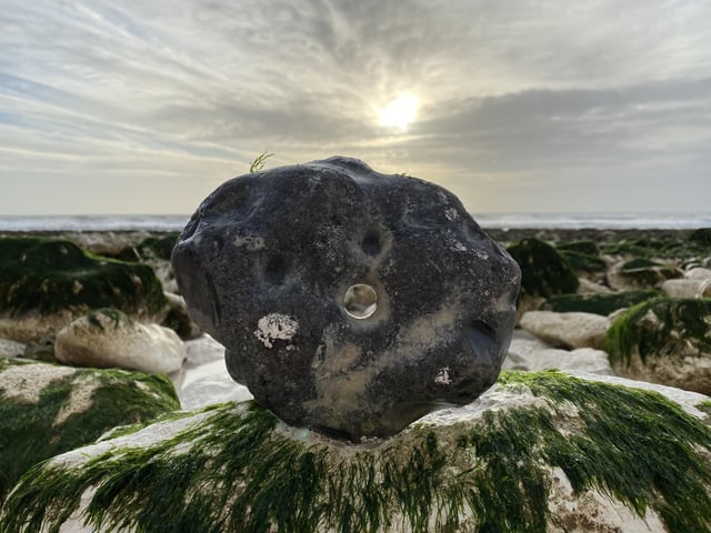 Melanie Wells found this fascinating stone on Birling Gap beach. Taken with an iPhone 11 Pro Max. SUS-201230-110217001