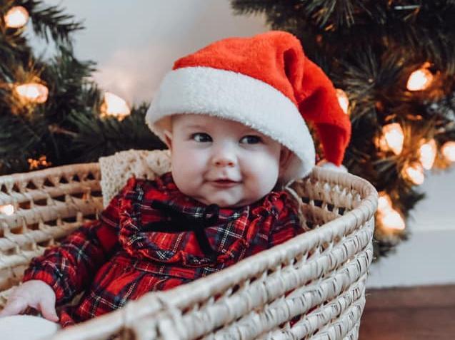 Matilda Grace Jones, aged six months, was born on June 25.