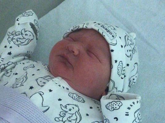 George Francis Haynes was born on December 13 at 1.47am, weighing 10.4lbs.