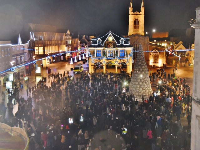 New Year's Eve celebrations in Cathedral Square in 2017.