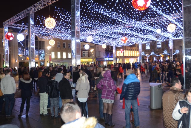 New Year's Eve on Cathedral Square in 2015.