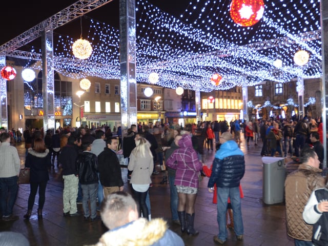 New Year's Eve on Cathedral Square in 2015.