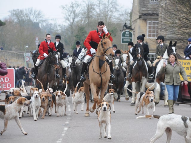New Year's Day 2020 Fitzwilliam Hunt at Wansford.
