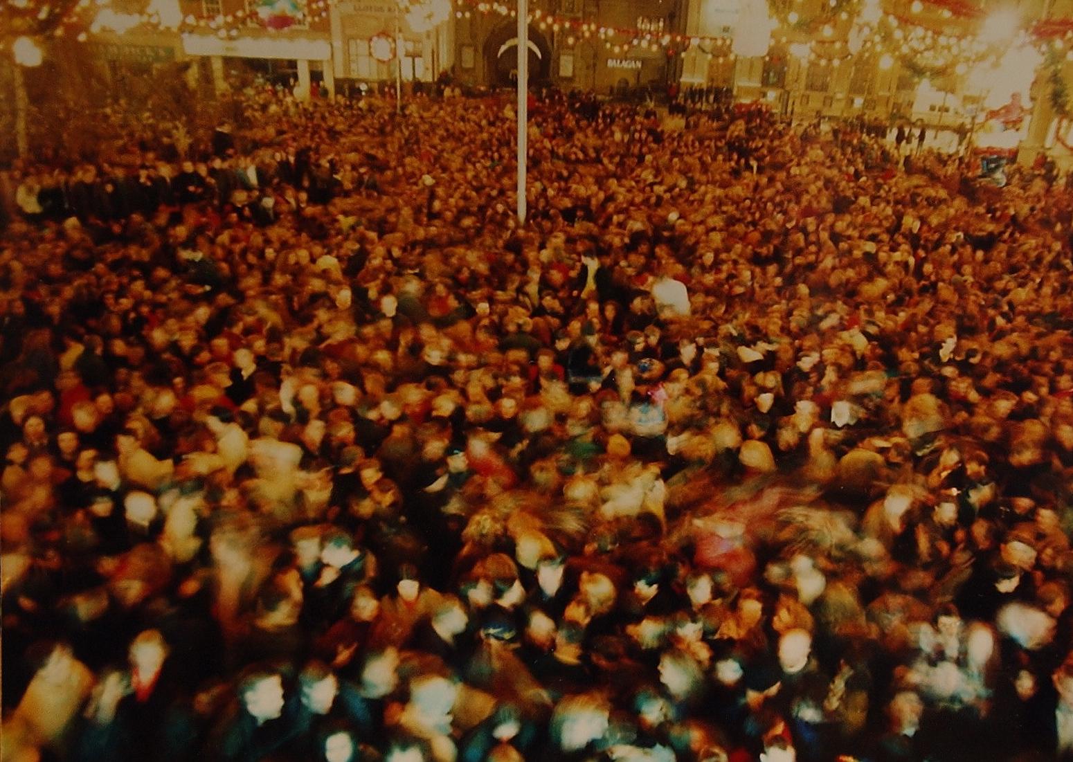 New Year celebrationsin Cathedral Square - Do you know which year?