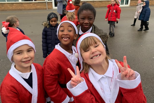 Kings Heath Primary School pupils couldn't wait to get going. Photo: David Ross Education Trust