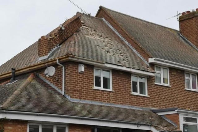 February — several properties in Northampton were damaged by 60mph gusts