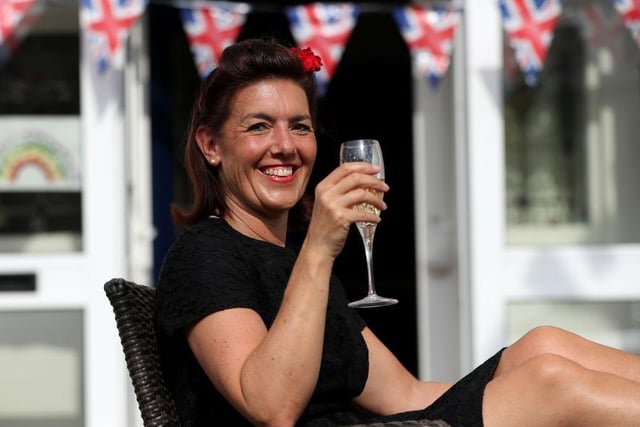 May — many raised a glass in the sunshine as the county celebrated VE Day. Photo: Getty Images