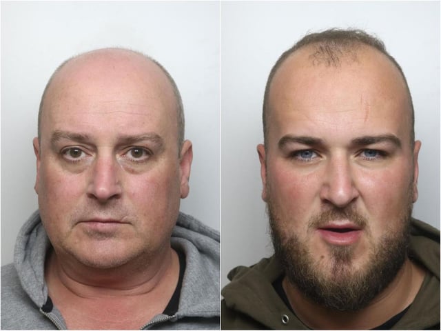 Father and son ELLIOTT BURTON, 49, and CONNOR BURTON, 27, were jailed for 20 years and 14 years respectively after being found guilty at Northampton Crown Court in January over the raid on Michael Jones Jeweller in Gold Street which happened on December 14, 2018