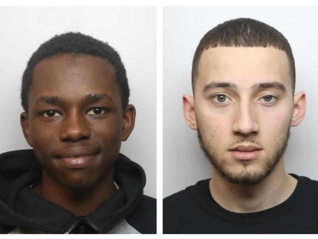 HASSAN SAID, 19, and 21-year-old ASRIEL McLEOD were jailed for a total of seven years and eight months between them two years ager stabbing a teenager in a Wellingborough club in 2018 .