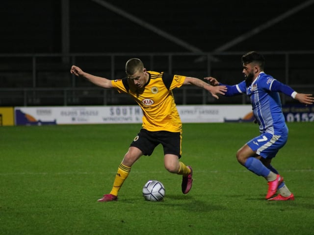 Terry Hawkridge on the ball.Photo: Oliver Atkin
