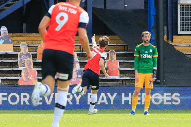 In Luton’s first game back following lockdown, the hosts were staring down the barrel of defeat until the winger came off the bench to net with an angled drive from just inside the area and earn a precious point.
