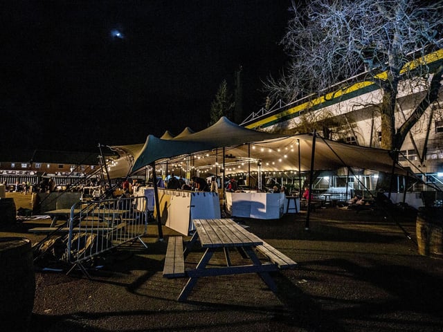 The Saints' ground opened its doors to hundreds of people at the start of the year, all for a charity sleepover.