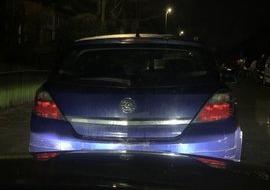 The driver had no insurance and failed a roadside drug wipe showing positive for cannabis