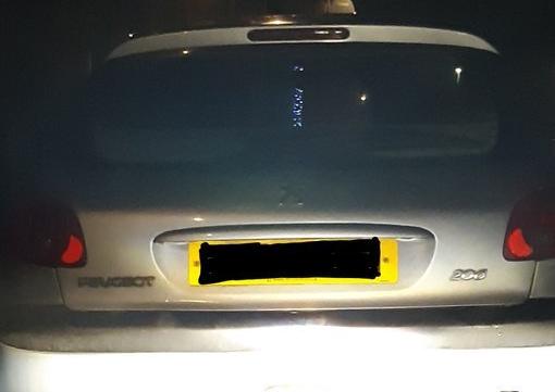 The car had not been insured or taxed since October. The driver was reported and the vehicle seized