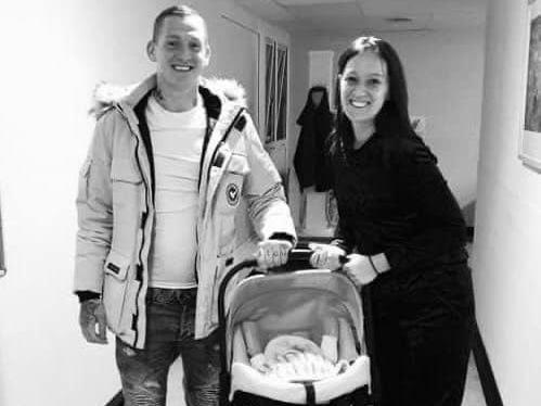 Kayleigh Louise Rosan wrote: "Our baby girl was born 10 weeks early during the first lockdown. After 6 long weeks in St. Richards NICU and the last 2 weeks dad wasn’t allowed to see his daughter we bought her home."