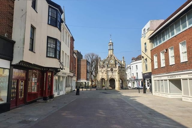 Stephen Pay took this picture of Chichester during the first lockdown in April
