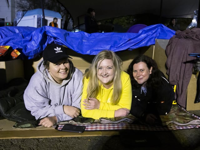 L-R Kristina Breen, Lauren Whiting and Cheryl McIntyre